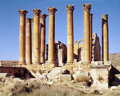アルテミス神殿の眺め、紀元前386年に建造 作： Roman